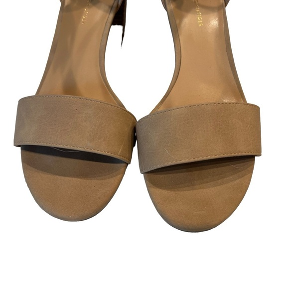 Tommy Hilfiger Caralee Tan Heeled Ankle Strap Open Toe Sandals Size 9M - Picture 6 of 14